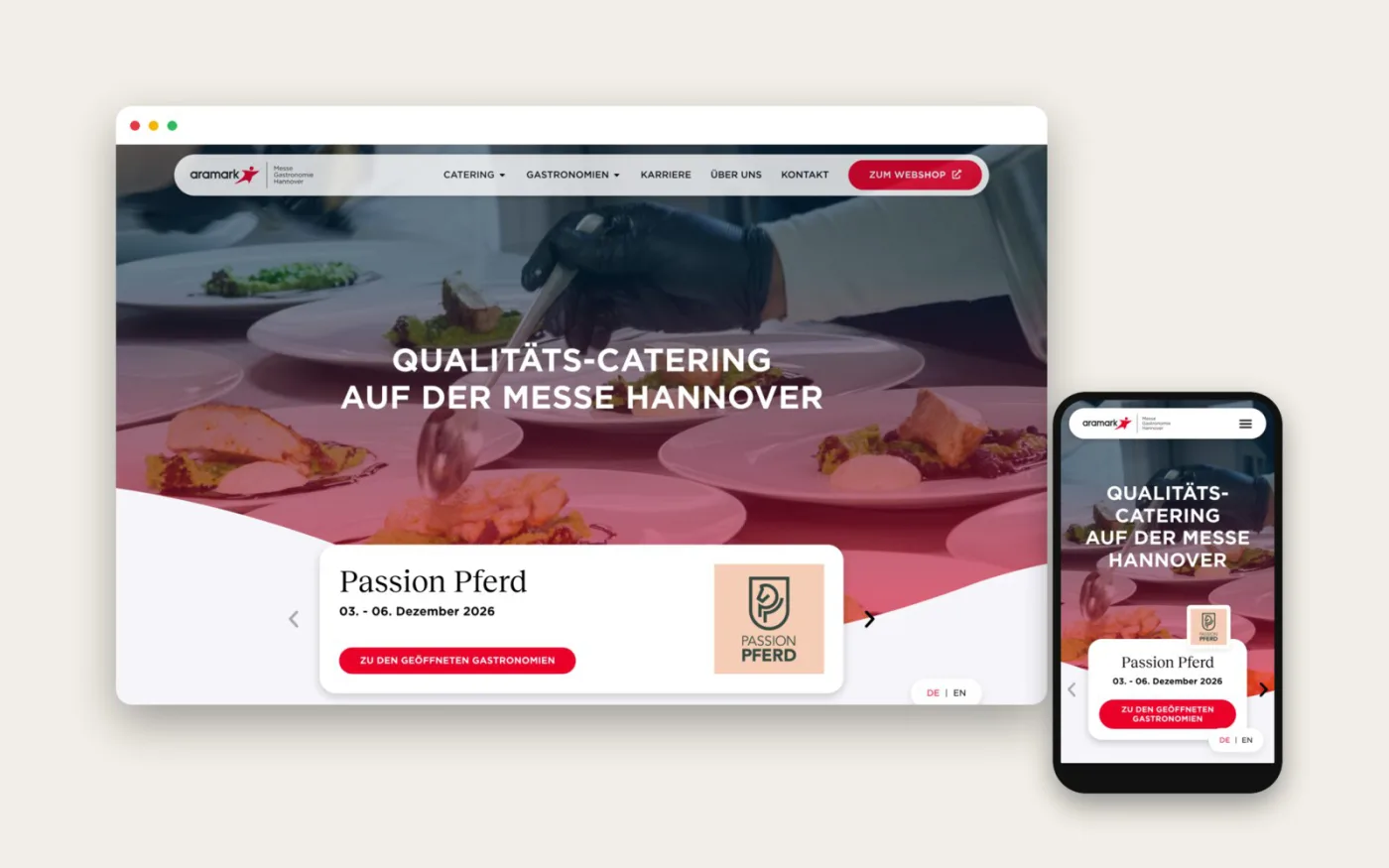 Website-Mockup auf Desktop und Smartphone – Kampagnen-Landingpage, digitales Marketing von der Agentur ZQUAD