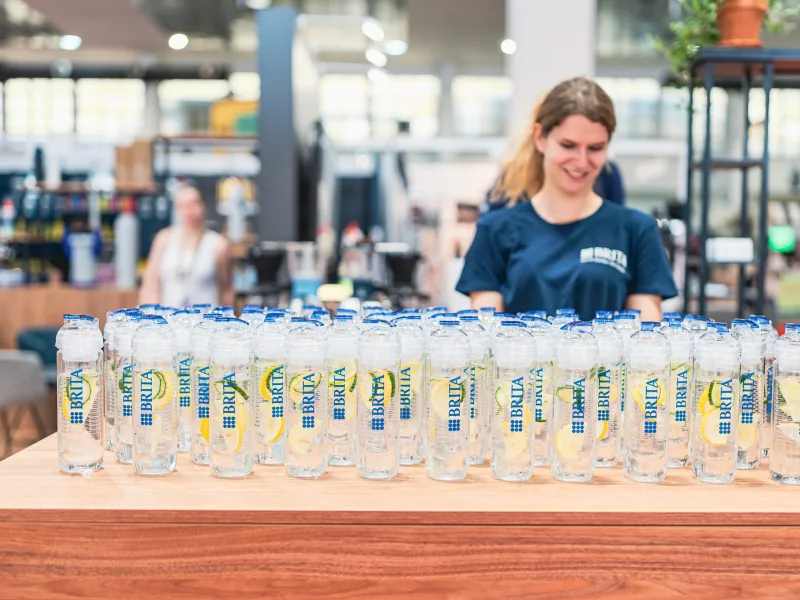 Die Refreshment Station am Stand