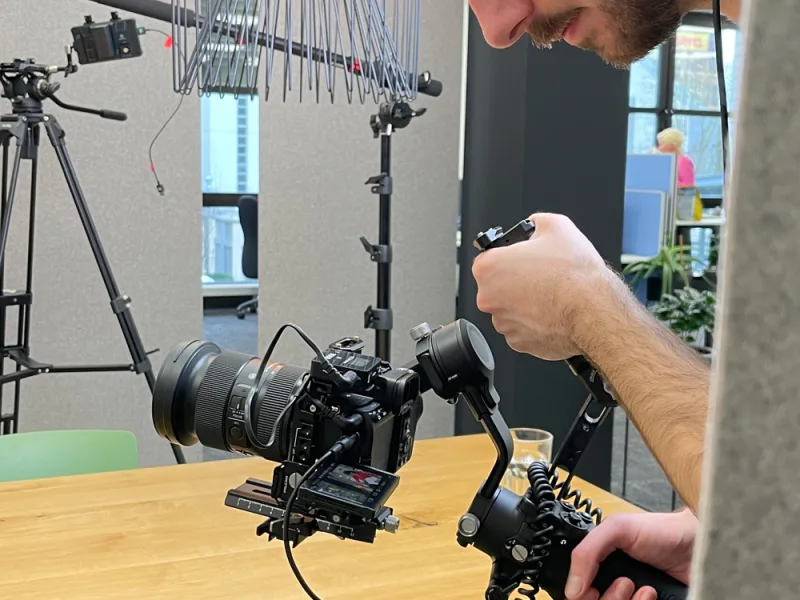 Aufnahme im Produktionsbereich von ERBACHER