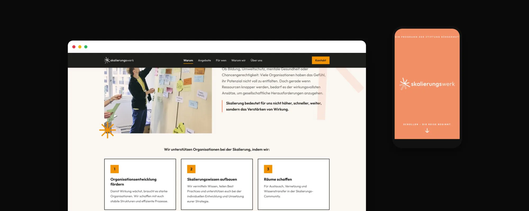 Stiftung Bürgermut: Website Launch