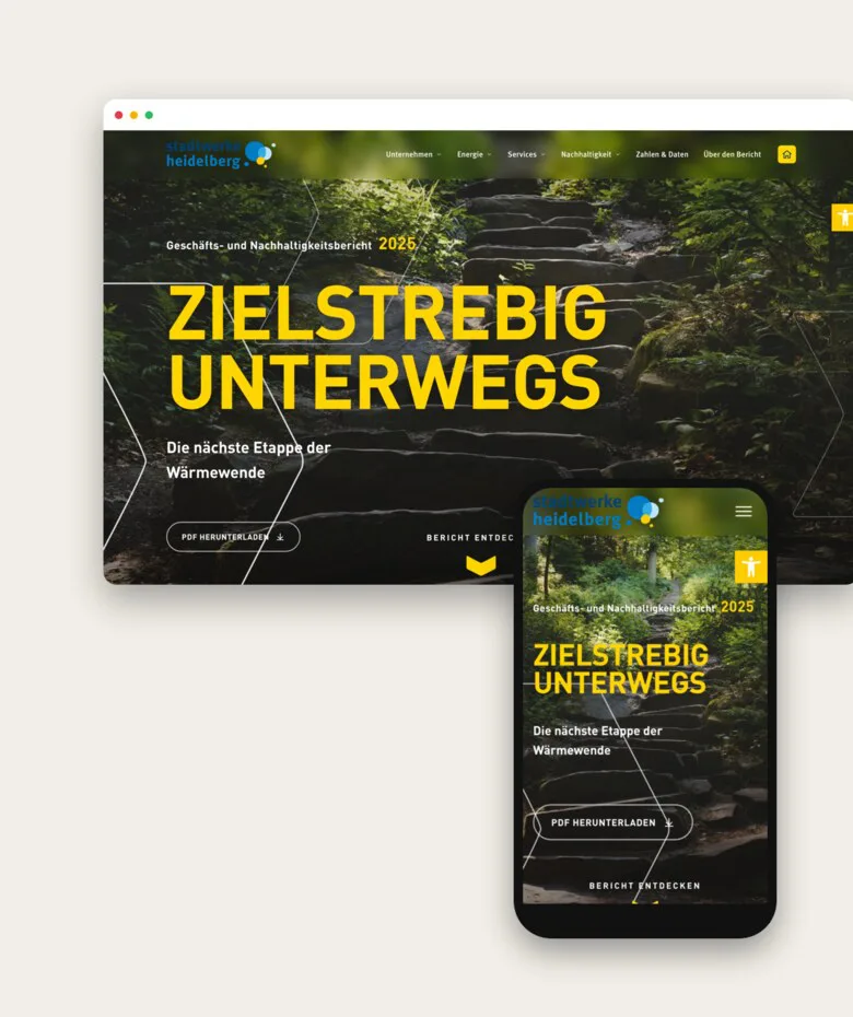 Stadtwerke Heidelberg: Geschäftsbericht als Online-Fassung