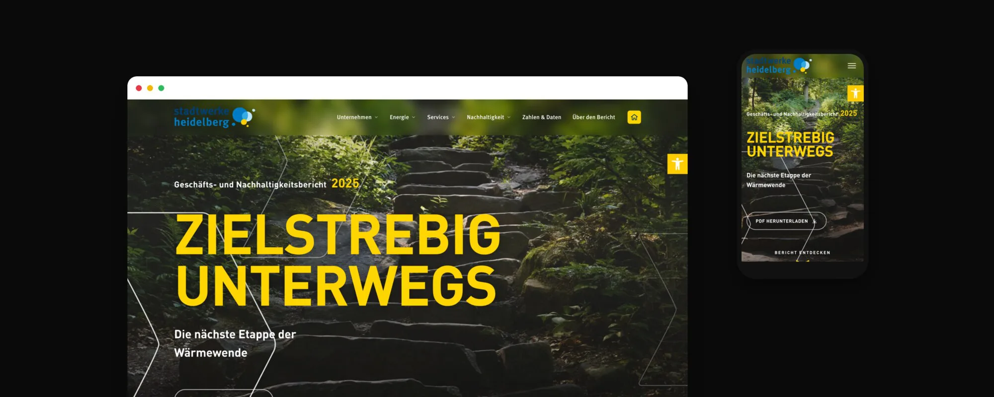 Stadtwerke Heidelberg: Geschäftsbericht als Online-Fassung