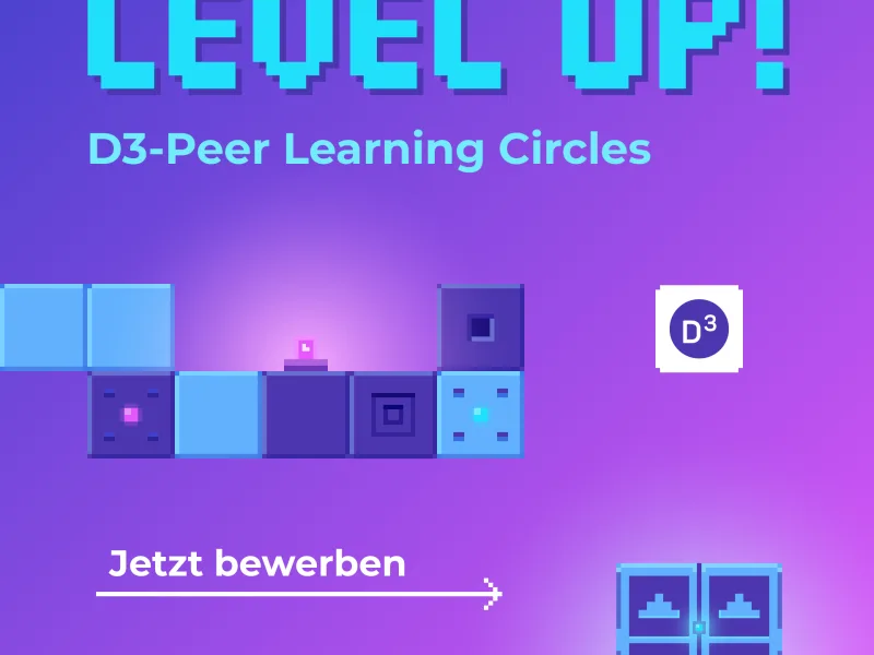 Keyvisual der Level-up!-Werkstatt der Stiftung Bürgermut